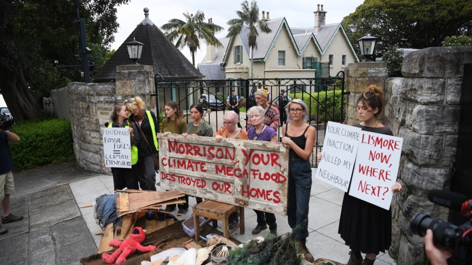 flood kirribilli lismore protest