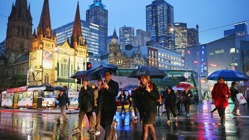 Rain is forecast for Melbourne