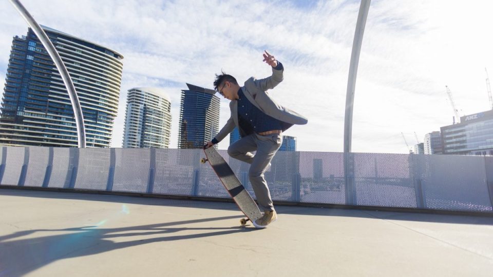 skateboarding