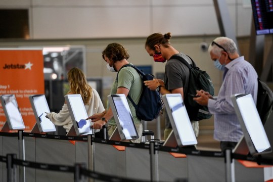 Masks will no longer be required by people at airport terminals but are still mandatory on flights.