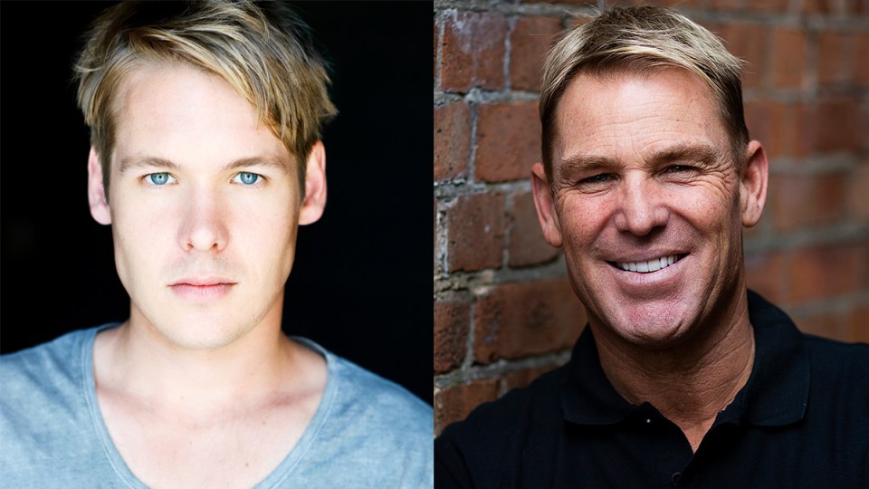 Alex Williams and Shane Warne