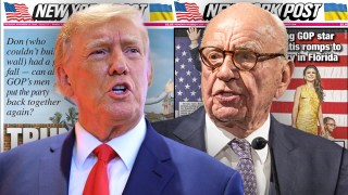 Rupert Murdoch and Donald Trump