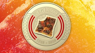 Pictured is the Vegemite coin