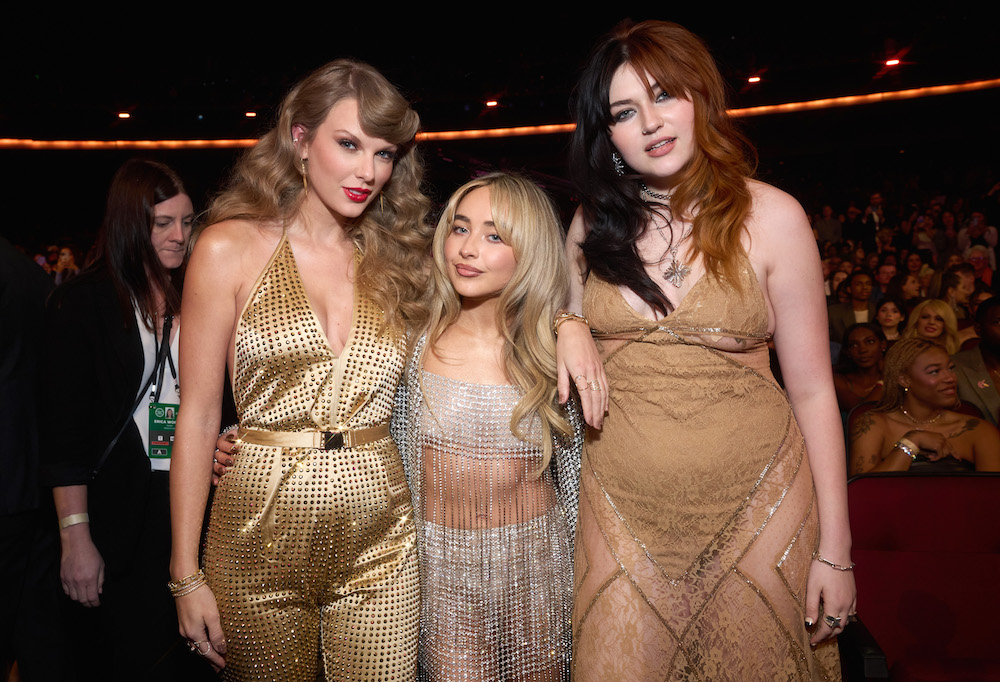 Pictured is Taylor Swift and Sabrina Carpenter, and Gayle