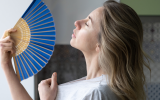 Woman fanning