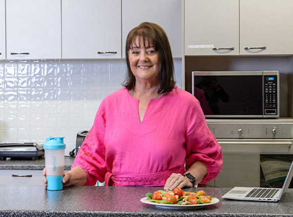 Pictured is Deb after doing the Total Wellbeing Diet
