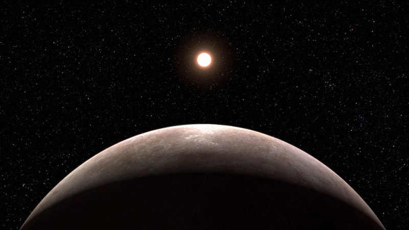 Pictured is an impression of an exoplanet