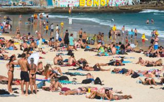 Pictured is Bondi Beach, which will be busy thanks to the upcoming hot weather