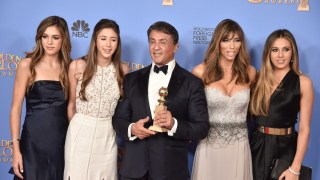 Pictured is the Stallone family