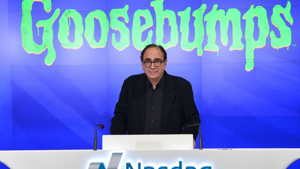 Pictured is Goosebumps author RL Stine