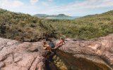 Views from atop Zoe Bay falls, Hinchinbrook Island