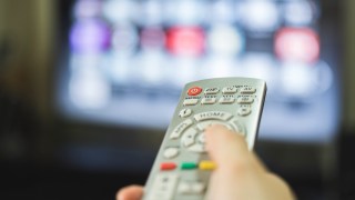 Pictured is a smart TV