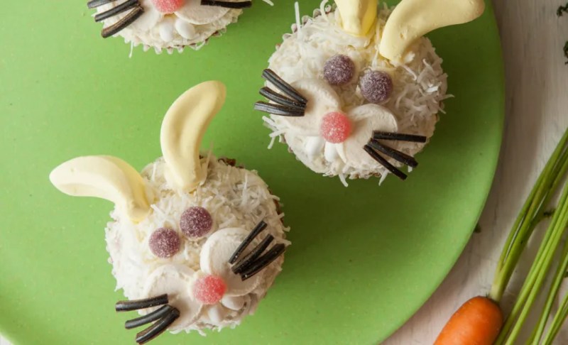 Easter bunny carrot cupcakes