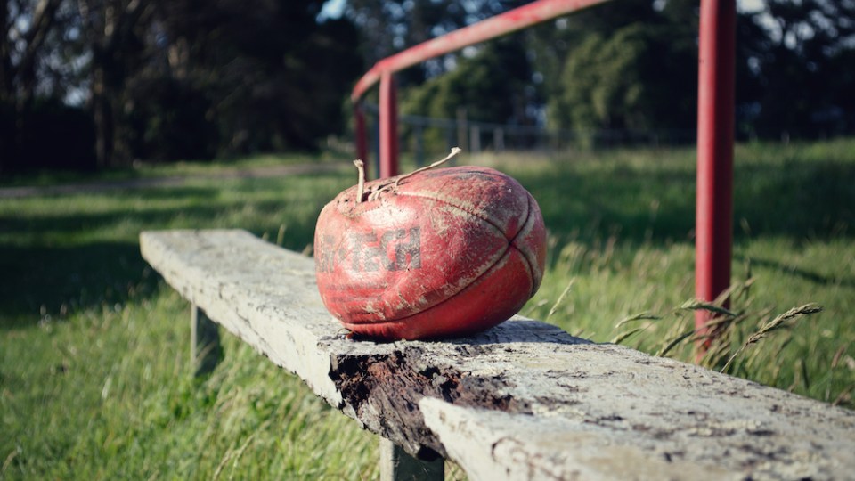 pictured is a football CTE