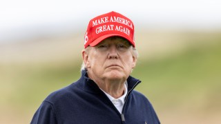 pictured is former president Donald Trump