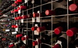 Pictured are wine bottles