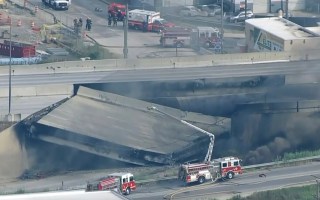 US highway collapse