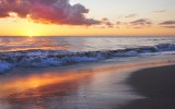 pictured is a sunset in Perth