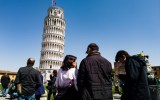pictured is the Leaning Tower of Pisa