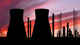 nuclear power sunset
