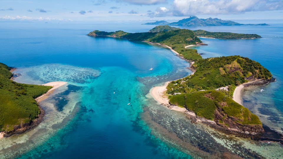 pictured is Fiji, the perfect travel destination for families