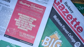 Pictured is the ad in the Hackney Gazette seemingly teases a new Rolling Stones album
