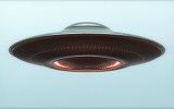 Unidentified flying object (UFO), illustration.