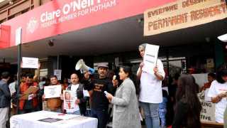 O'Neil office protest