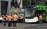Melbourne trams collide
