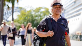 pictured is Indigenous woman Aunty Margaret