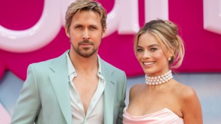 pictured is Margot Robbie and Ryan Gosling