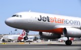 pictured is a Jetstar aircraft