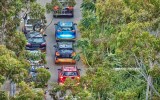 pictured are cars on the road