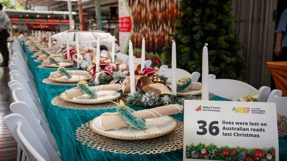 05/12/2023 ARSF Xmas message launch, ' Make it Home for Christmas ' in the Brisbane Queen St Mall stage area.
