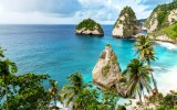 Diamond beach is one of most beautiful and pristine beach in Bali Indonesia