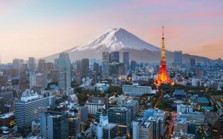 Tokyo and Mount Fuji. Getty