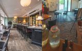 Pictured is Gordon Ramsay's pub before and after squatters took over