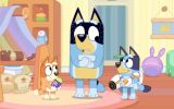 pictured is Bluey, Bandit and Bingo