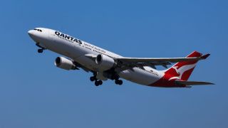 pictured is a Qantas plane