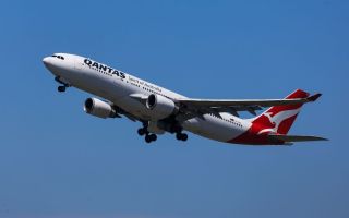 pictured is a Qantas plane