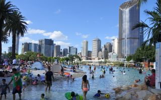 pictured is Brisbane's Street Beach