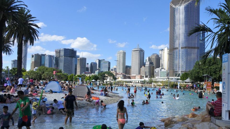 pictured is Brisbane's Street Beach