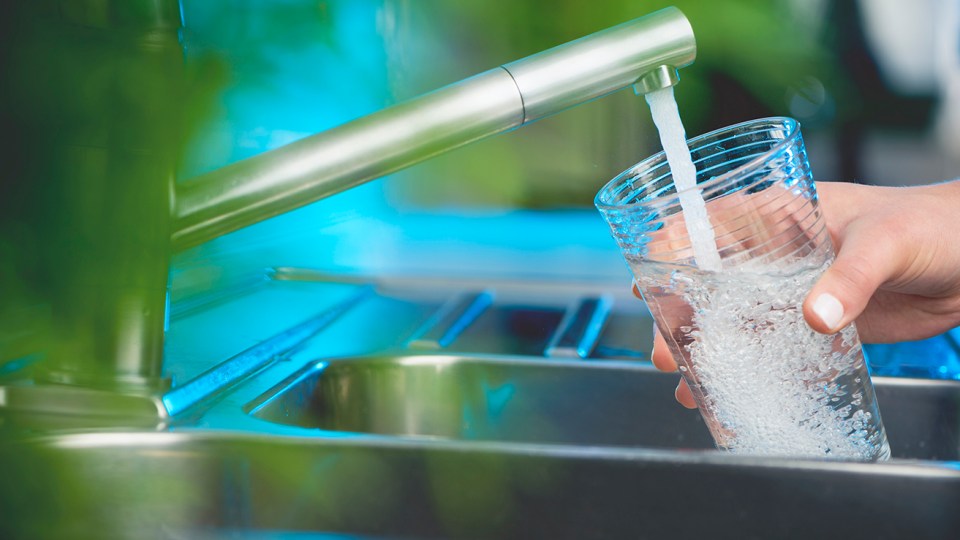 drinking water