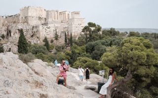 pictured is Greece during a heatwave