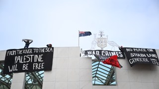 Parliament protest