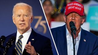biden trump golf