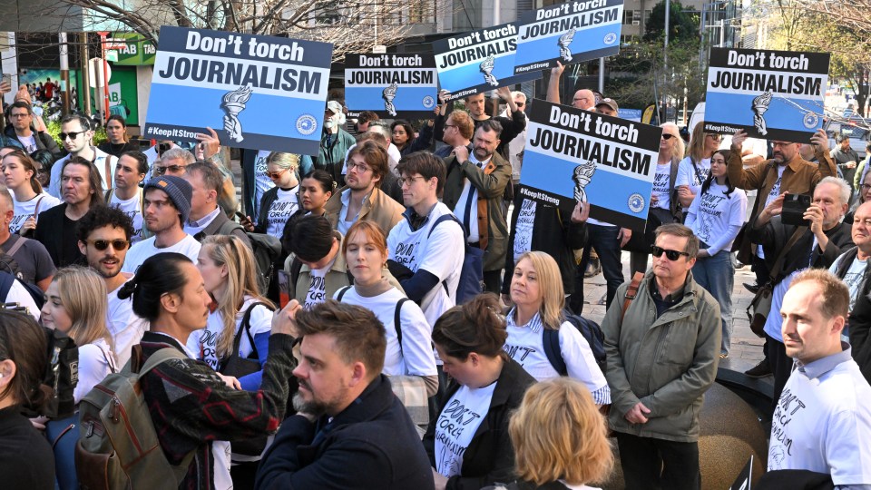nine journalist strike