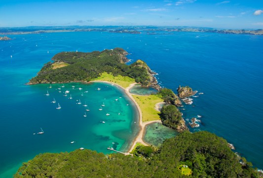 Motuarohia Island in the extraordinarily scenic Bay of Islands.