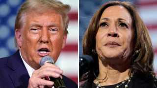 Donald Trump and Kamala Harris
