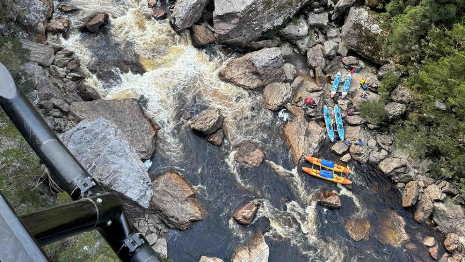 Franklin River kayaker